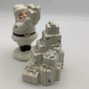 Holly Holiday  Santa with Presents Salt and Pepper Shakers